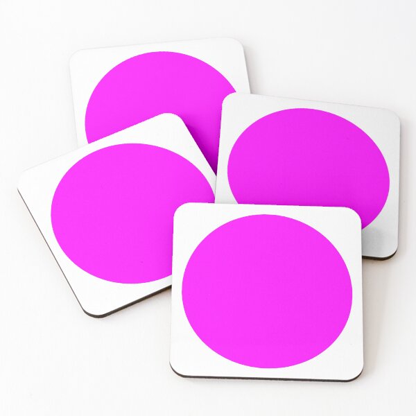 Item preview, Magenta color round sticker labels designed and sold by Roy Store.