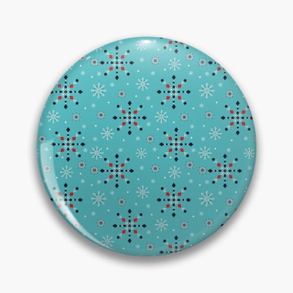 Aperçu de l'œuvre Modèle dynamique de flocons de neige de Noël rétro créée et vendue par Cre8iveLady.