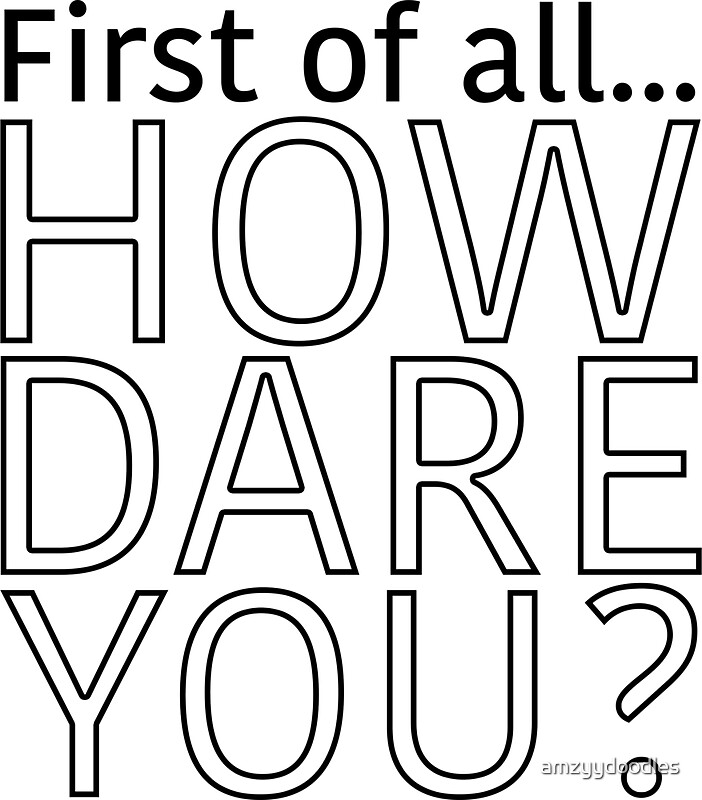 "The Office "First of all... How dare you?"" Stickers by amzyydoodles