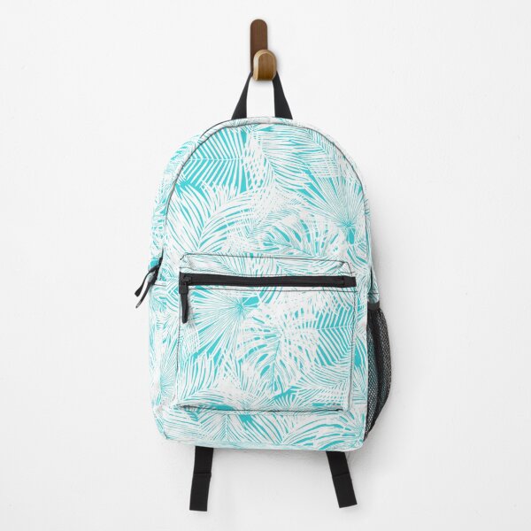 Item preview, baby blue leaves pattern tropical designed and sold by OMdesigns93.