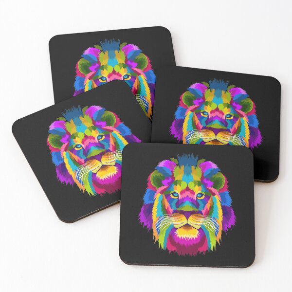 Item preview, Polychromatic lion head designed and sold by Rakos-Merch.