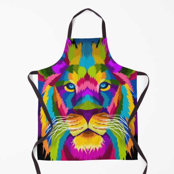 Item preview, Polychromatic lion head designed and sold by Rakos-Merch.