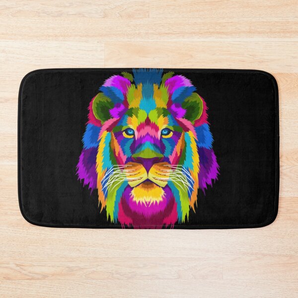 Item preview, Polychromatic lion head designed and sold by Rakos-Merch.