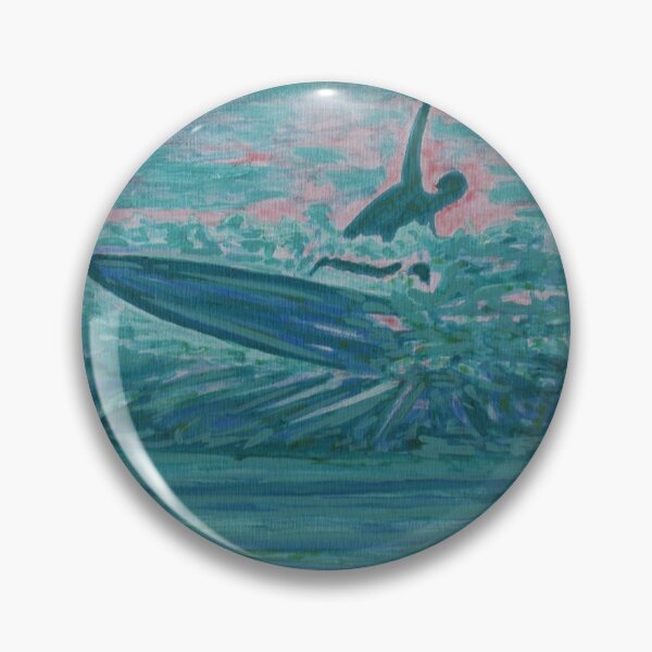 Item preview, Surfer In Perfect Balance.Ocean. Waves.  .. Surfboard designed and sold by Vincent Loverso.