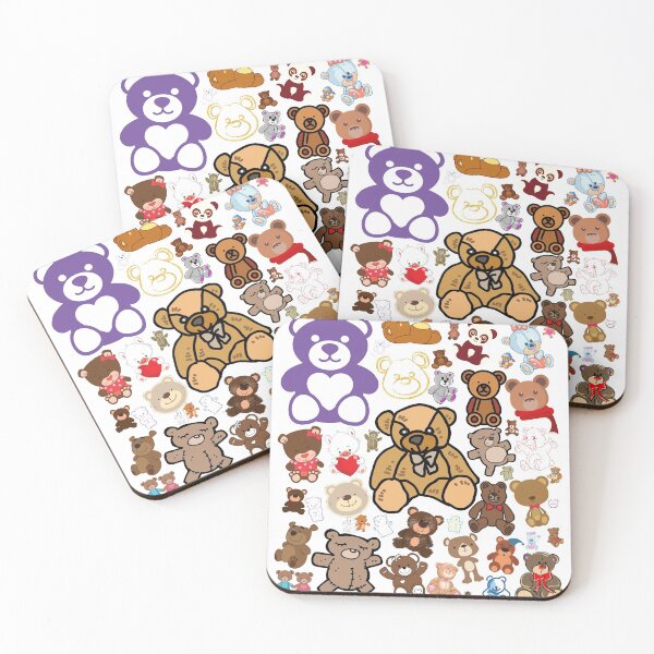 Item preview, Kwaii Teddy Bear Pattern designed and sold by miTeless seDign.