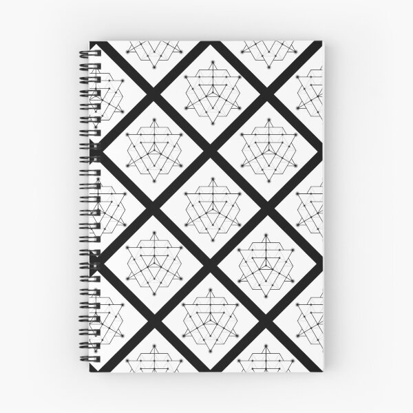 Item preview, Merkaba on Diagonal Plaid Pattern (Black and White) designed and sold by squishyrainbow.