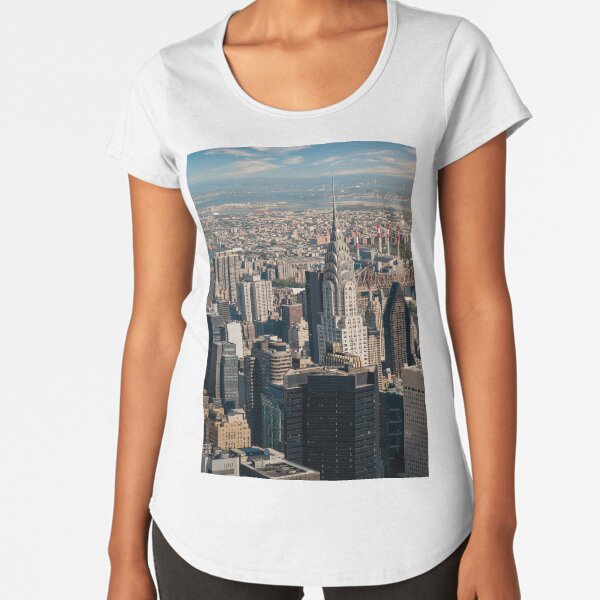 Chrysler Building and East Midtown Premium Scoop T-Shirt