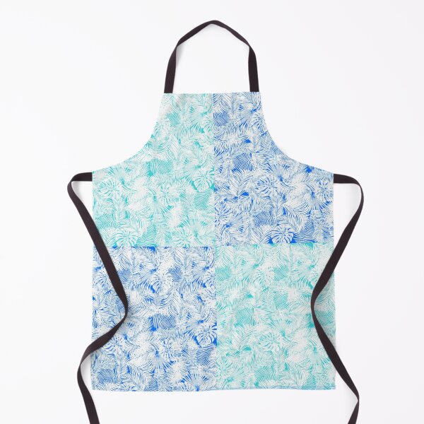 Item preview, blue / green leaves pattern tropical designed and sold by OMdesigns93.