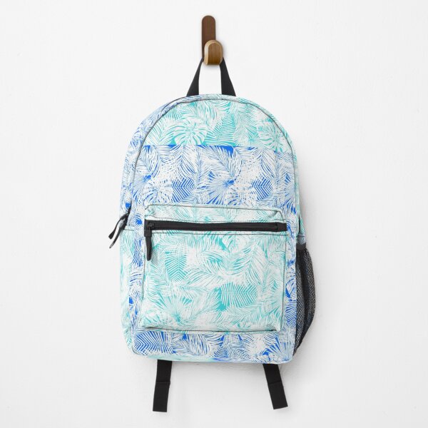 Item preview, blue / green leaves pattern tropical designed and sold by OMdesigns93.