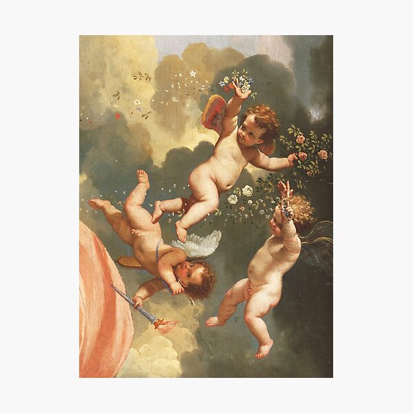 Angels Renaissance Aesthetic, Cute Photographic Print