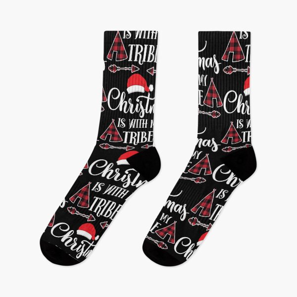 Item preview, Christmas With My Tribe Native American Plaid Xmas designed and sold by haselshirt.