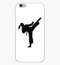 Vinilo o funda para iPhone Karate niña mujer