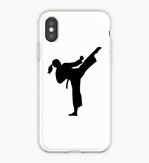 Karate girl woman iPhone Case