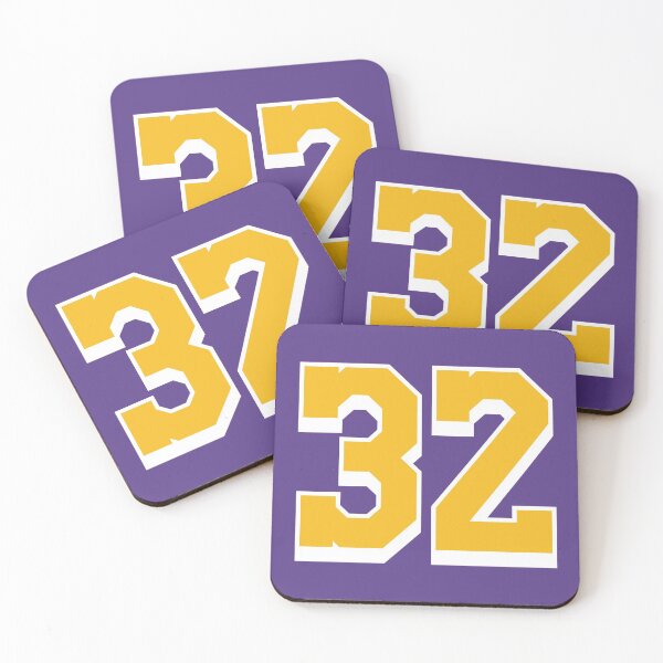 Item preview, 32 Yellow Number thirty-two Purple Basketball Jersey designed and sold by elhefe.