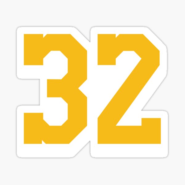 Elston Howard #32 Jersey Number Sticker for Sale by StickBall