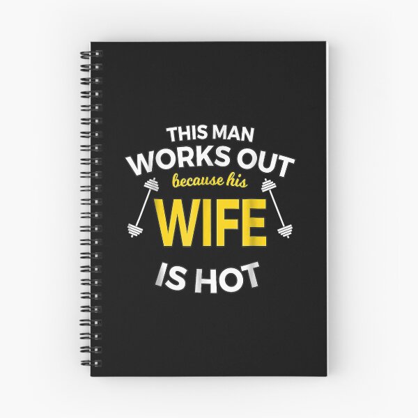 Item preview, Mens This Man Works Out Because his Wife is Hot Funny  designed and sold by Laren-Fashion.