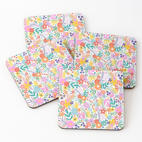 Item preview, Meadow Explosion leaves and flowers designed and sold by stamptout.