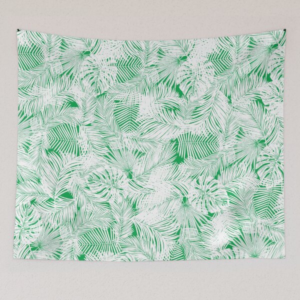Item preview, green leaves pattern tropical designed and sold by OMdesigns93.