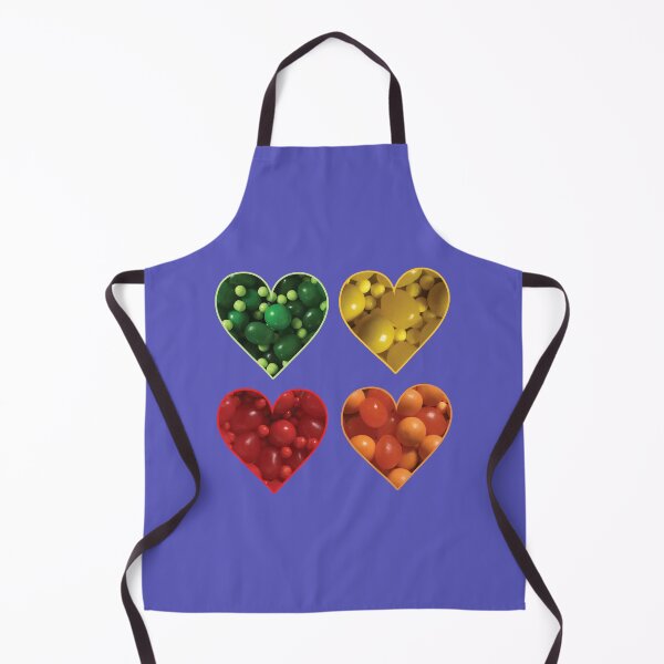 Item preview, Green, Yellow, Red, and Orange Candies in Heart Shapes on Purple designed and sold by BelindaFuller.