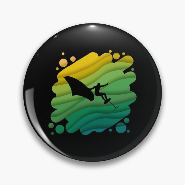 Item preview, Double Exposure Wingfoiling Surfing Surfer Gift designed and sold by vicoli-shirts.