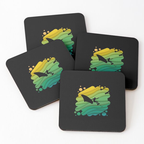 Item preview, Double Exposure Wingfoiling Surfing Surfer Gift designed and sold by vicoli-shirts.