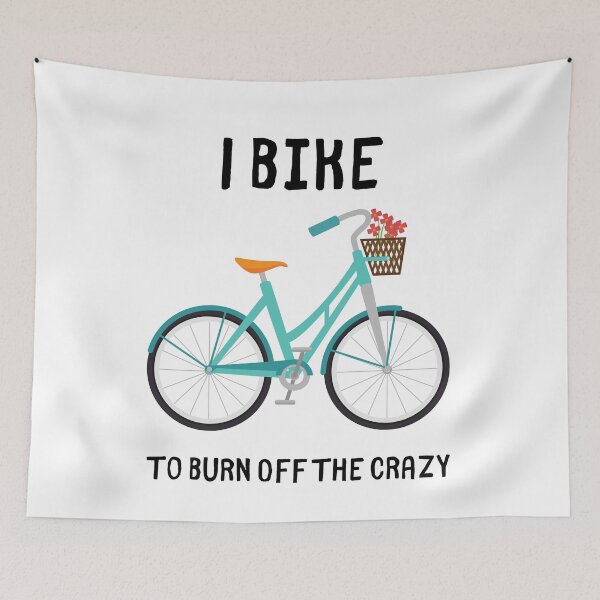 Item preview, I Bike To Burn Off The Crazy,gift ideas bicycle lover funny designed and sold by piskwi.