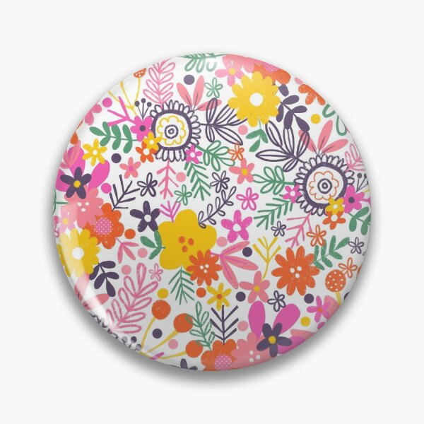 Item preview, The Fruity Garden bright flowers and leaves designed and sold by stamptout.