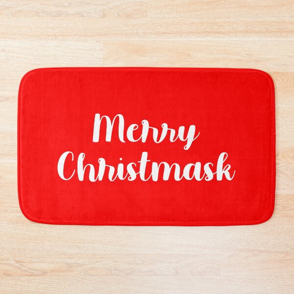Item preview, A humorous illustration Christmas wearing COVID19 masks and the title Merry Christmask, which is a play on words, Merry Christmas plus the letter 'k' designed and sold by Marko Blagoevic.