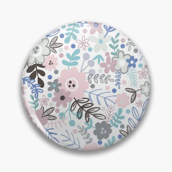 Item preview, The Pastel Garden flowers and leaves designed and sold by stamptout.