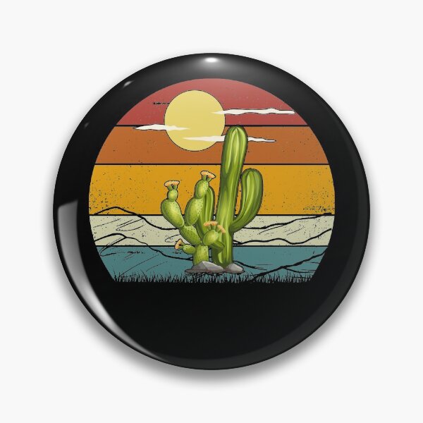 Item preview,  Retro Vintage Saguaro Cactus Cactus Sunset Desert Cactaceae designed and sold by Tee Revolution.