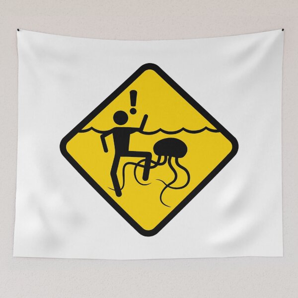 Item preview,  Jellyfish Waring Sign   designed and sold by treasure-crafts.