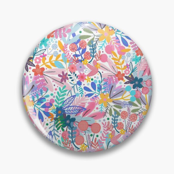 Item preview, The Tropical Garden flowers leaves berries pattern designed and sold by stamptout.