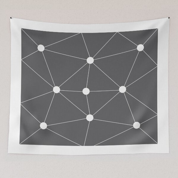 Item preview, Abstract geometric pattern - gray and white. designed and sold by K.S ART.