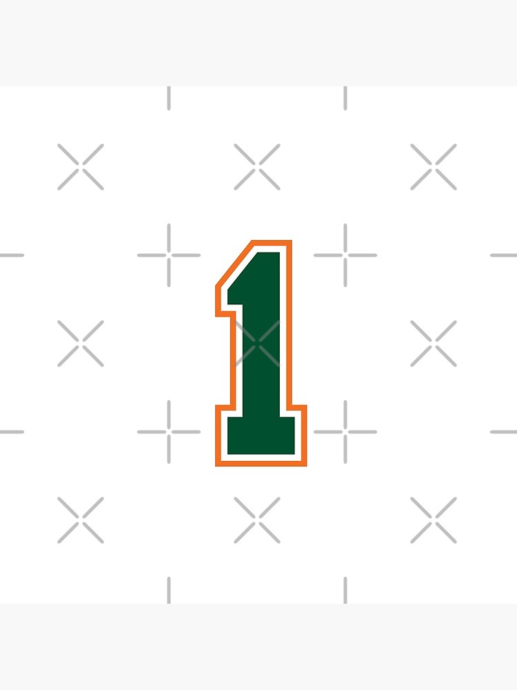 11 Jersey Number Number Eleven Straight From Miami Sticker for Sale by  Urosek