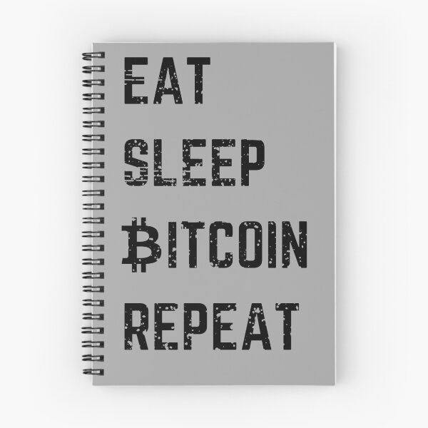 Item preview, Eat. Sleep. Bitcoin. Repeat. Distressed Typography designed and sold by Unworldly.