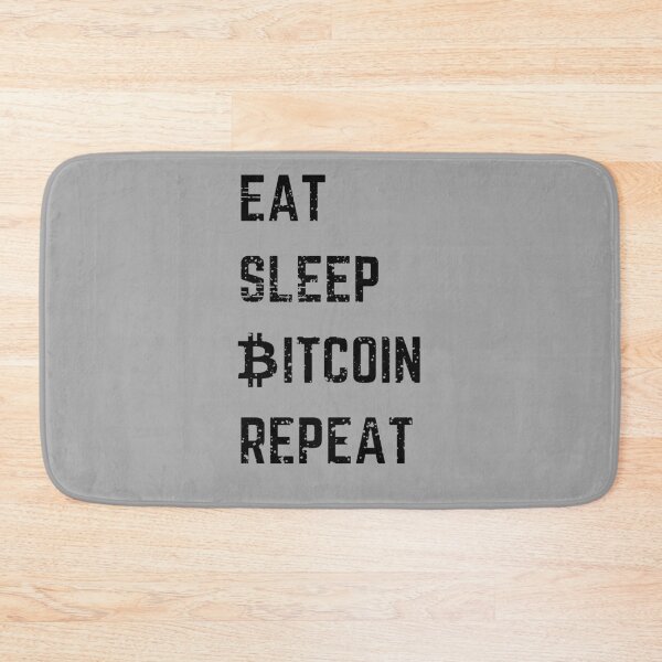 Item preview, Eat. Sleep. Bitcoin. Repeat. Distressed Typography designed and sold by Unworldly.