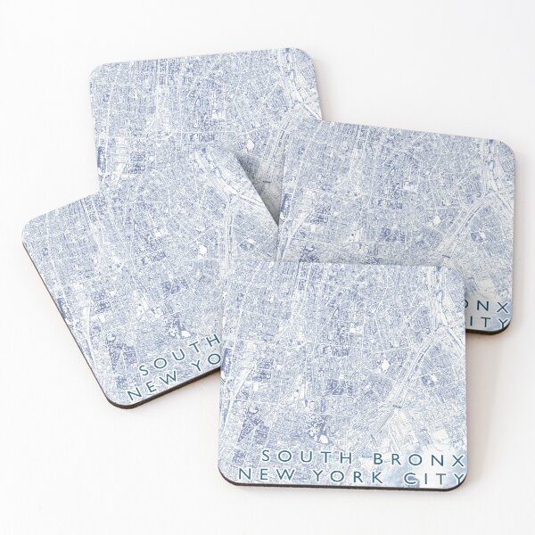 Item preview, South Bronx Neighbourhood Buildings Map designed and sold by Mapozoid.