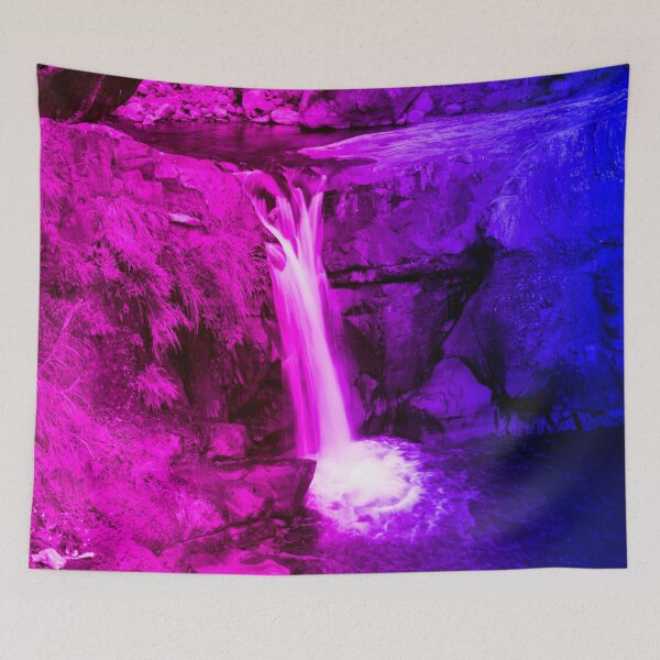 Item preview, Nature Dual Color Effect Waterfall Artwork designed and sold by TeesByMark.