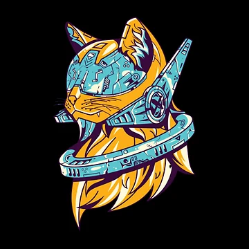 Artwork thumbnail, Cyborg cat by Rakos-Merch