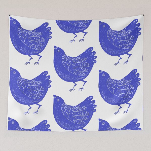 Item preview, oiseau bleu designed and sold by AWAarts.