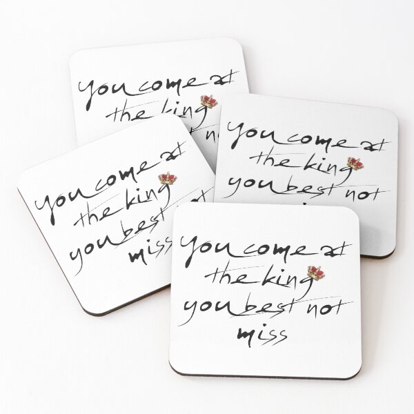 Aperçu de l'œuvre The Wire Quote You Come at The King You Best Not Miss Fancy créée et vendue par gamerzemporium.