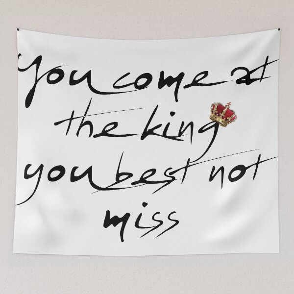 Item preview, The Wire Quote You Come At The King You Best Not Miss Fancy designed and sold by gamerzemporium.