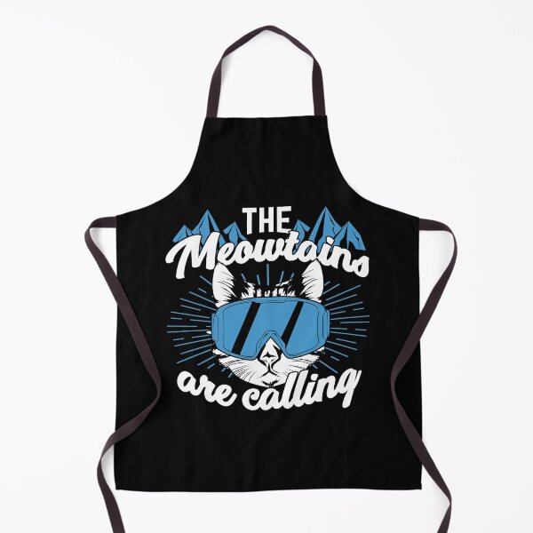 Item preview, The Meowtains Are Calling Alpine Skiing Skier Gift designed and sold by Marcid95.
