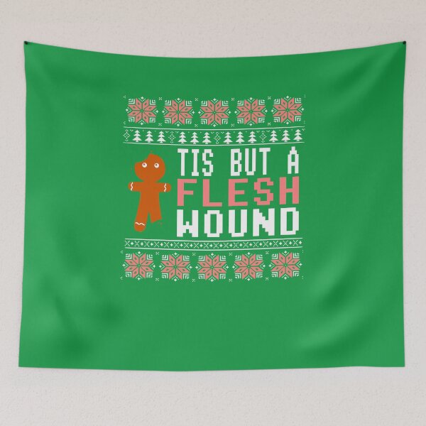 Item preview, Tis But A Flesh Wound - Gingerbread - Ugly Sweater - British Comedy designed and sold by jacob-jendrey.