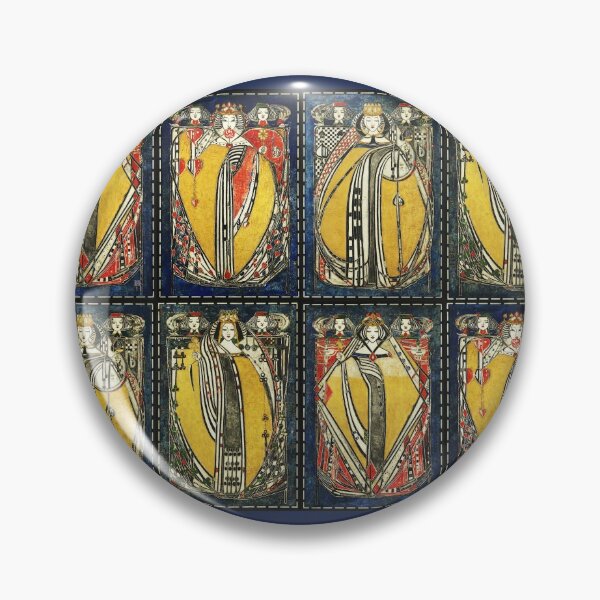 Item preview, FOUR QUEENS OF HEARTS ,CLUBS,DIAMONDS AND SPADES Art Nouveau  designed and sold by BulganLumini.