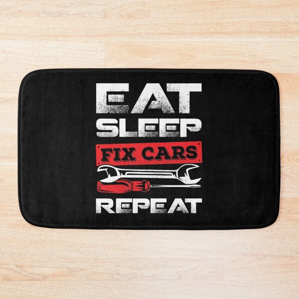 Item preview, Eat Sleep Fix Cars Repeat Race Car Mechanic Gift  designed and sold by Marcid95.