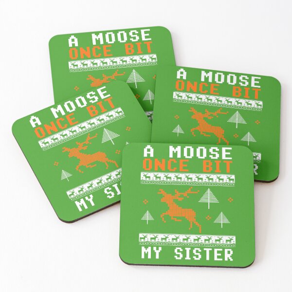 Item preview, A moose once bit my sister - Ugly Sweater - British Comedy designed and sold by jacob-jendrey.