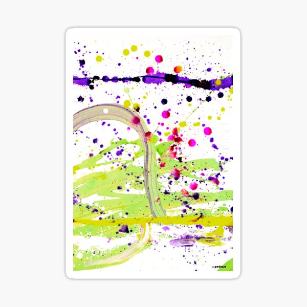 The Blast of an Universe - Andalucia Abstract Art Painting Sticker