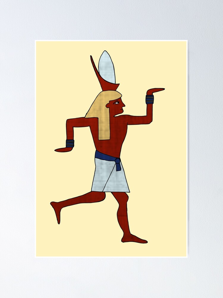 Egyptian Man Hieroglyph | Poster
