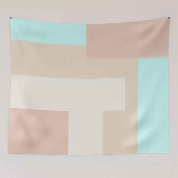 Item preview, nude color abstract lines designed and sold by wiwiart.
